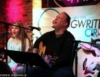 Sarah and daddy singing at the new york songwriter circle-bitter end